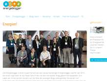 Tablet Screenshot of energieblogger.net